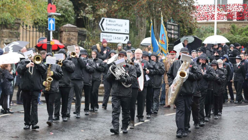 MTCB marching on Remembrance Sunday 2023